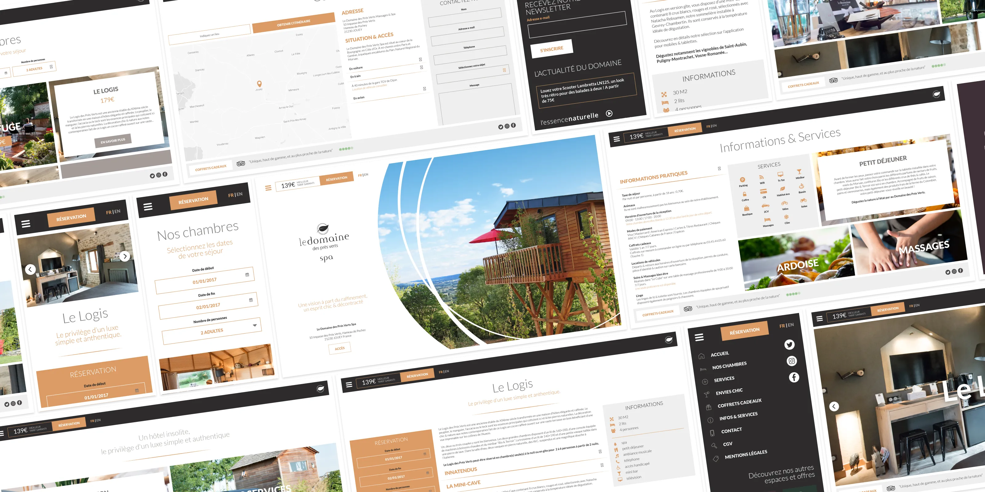 Le Domaine des Prés Verts collection of screens